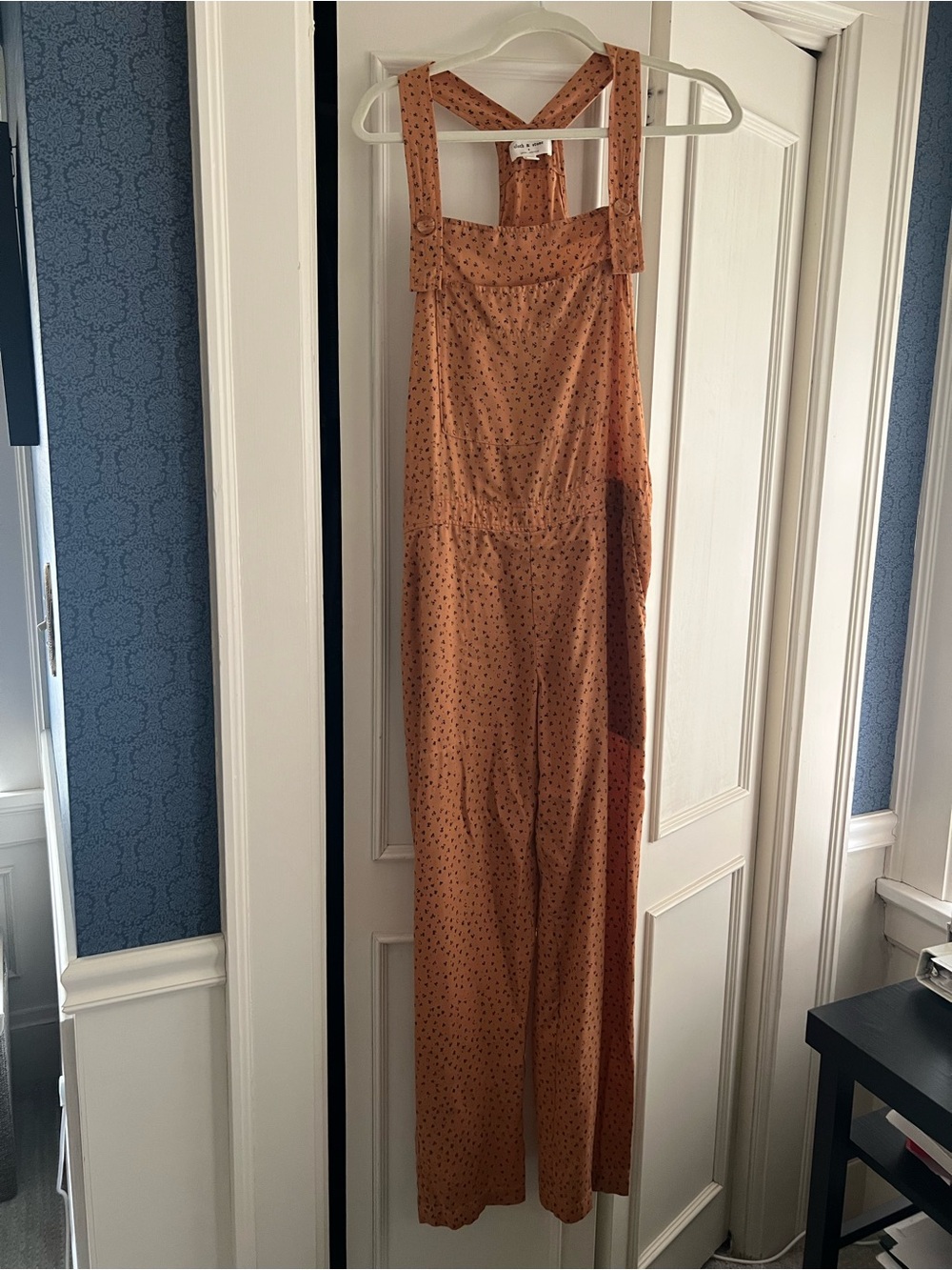 cloth & stone Rust Polka Dot Wide-Leg Jumpsuit